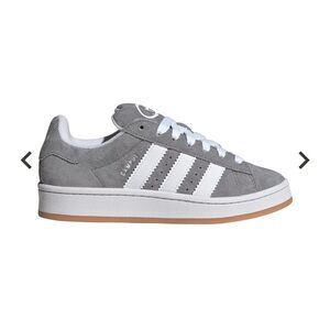 Adidas Gray and White Court Sneakers